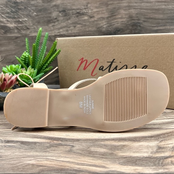 NIB Matisse Sunnie Gladiator Leather Sandal Natural - Picture 11 of 15